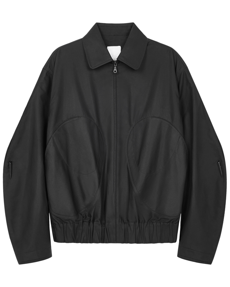 NUTEMPEROR / ナットエンペラー - CIRCLE BLOUSON JACKET (BLACK