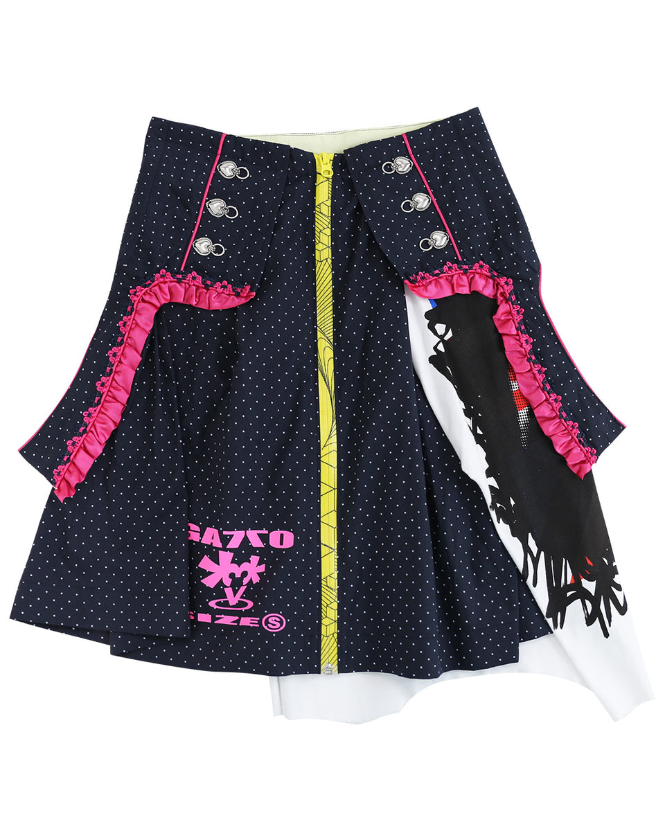 GATTO / ガット - DIRNDL SKIRT (GILCHRIST B&W) RADD LOUNGE限定