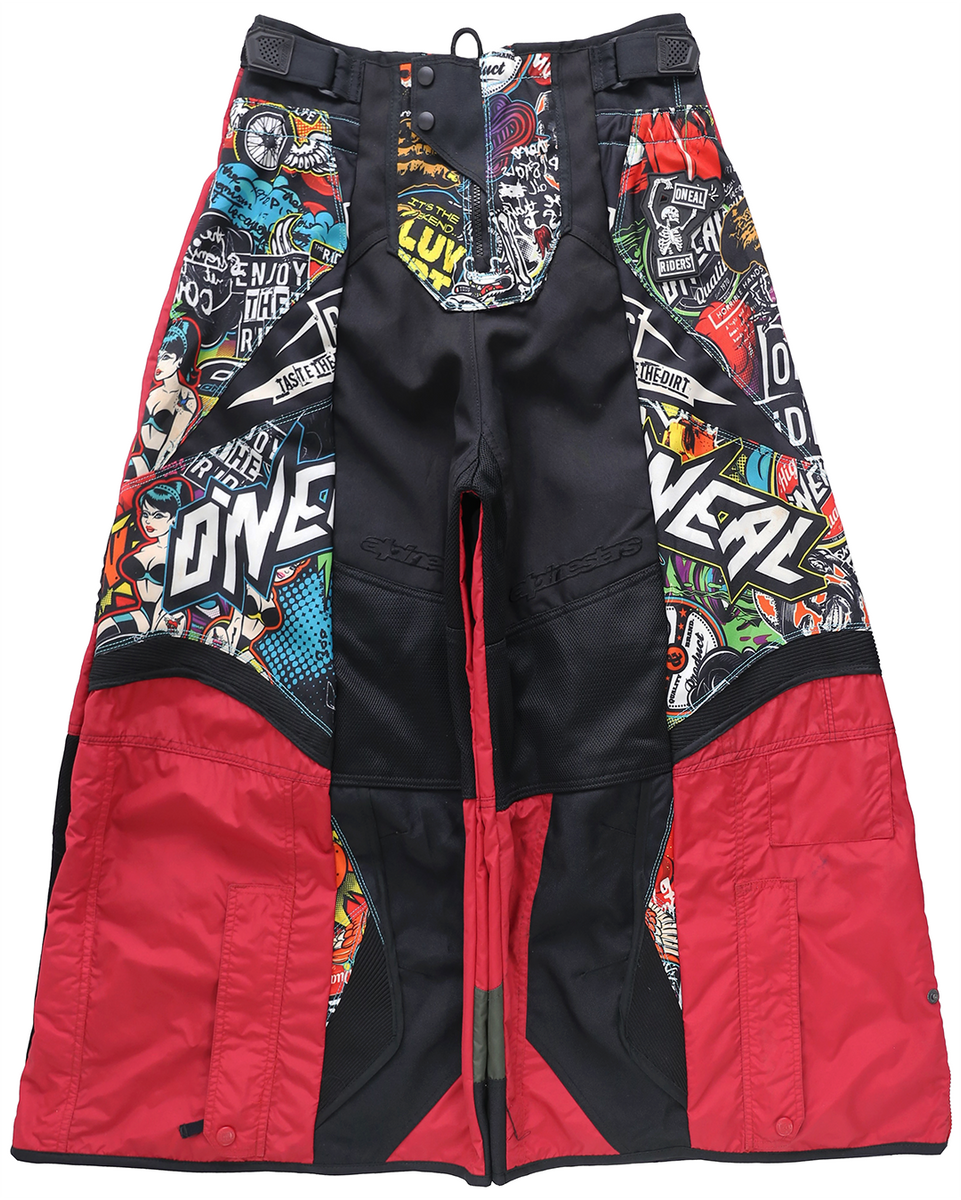 3R. - MOTO EIDE LEGGED LONG PANTS (MULTI/RED) RADD LOUNGE LIMITED