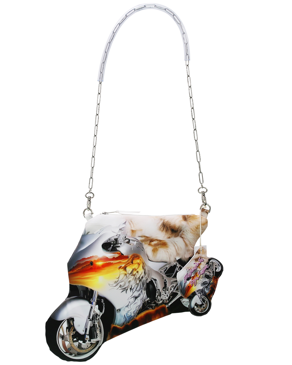 CHIMERA LAB / キメラ・ラボ - MOTORCYCLE BAG (FIRE) RADD LOUNGE 限定
