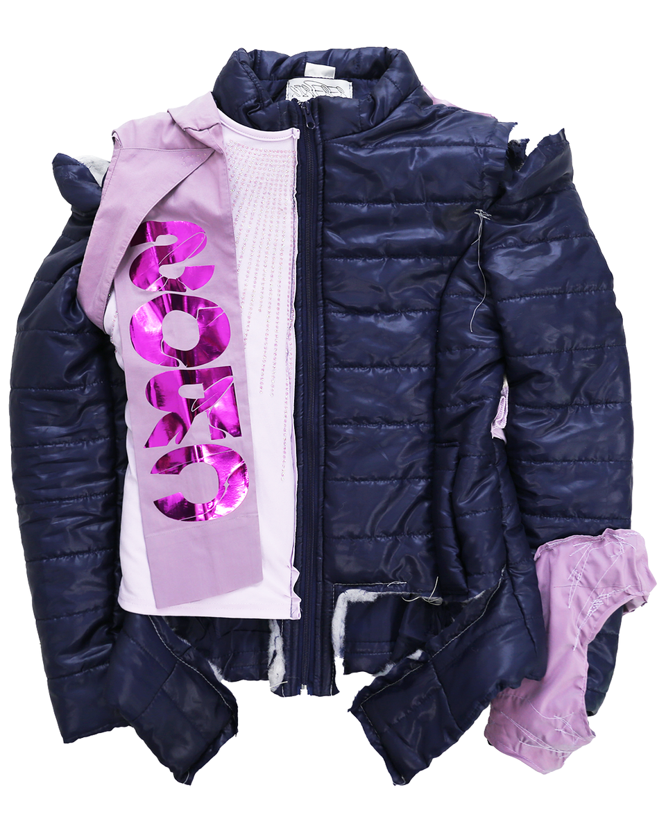 SORCERER / ソーサラー - SLOGAN PUFFER (BLUE/PURPLE) RADD LOUNGE 