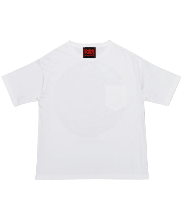 TO FACE ONESELF POCKET T-SHIRT (WHITE)