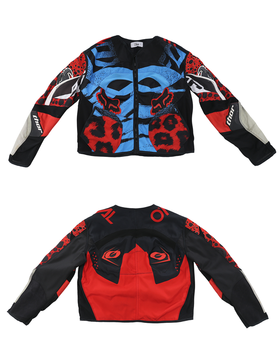 3R. / スリーアール. - ENGINEER JACKET MOTO (BLUE/RED FOX) RADD