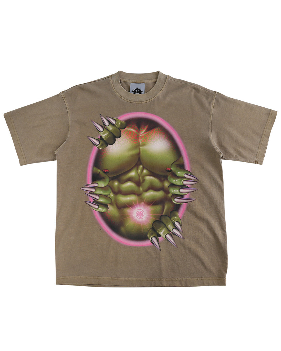 GUIIIILLEEEE / ギエ - PECS OVERSIZE T SHIRT (CAMEL) RADD LOUNGE