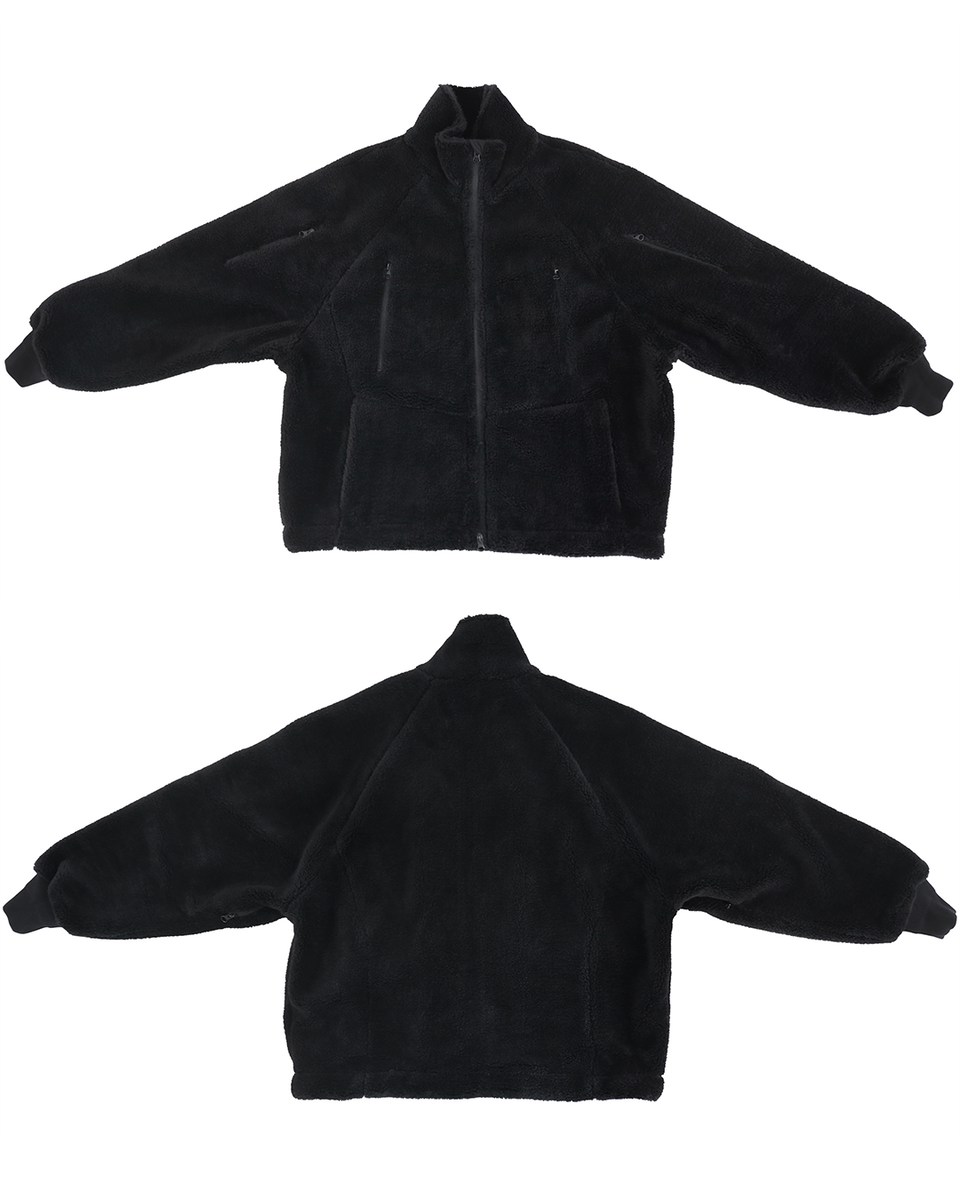 DINGYUN ZHANG / ディンユー・チャン - TACTICAL FLEECE JACKET (BLACK