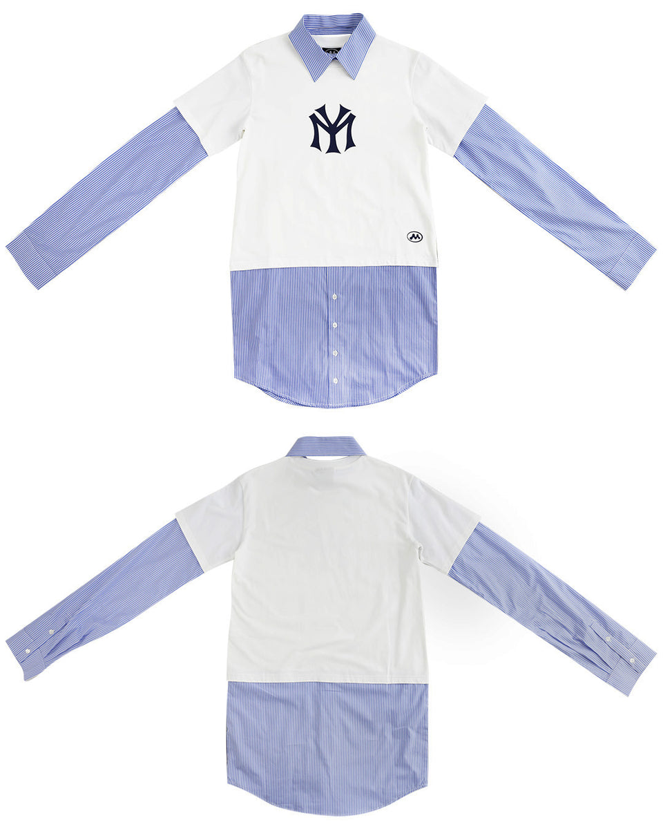 s*e様 Mowalola MY CITY Dress Shirt 23aw MOWALOLA / モワローラ - MY CITY DRESS SHIRT (BLUE) | RADD LOUNGE