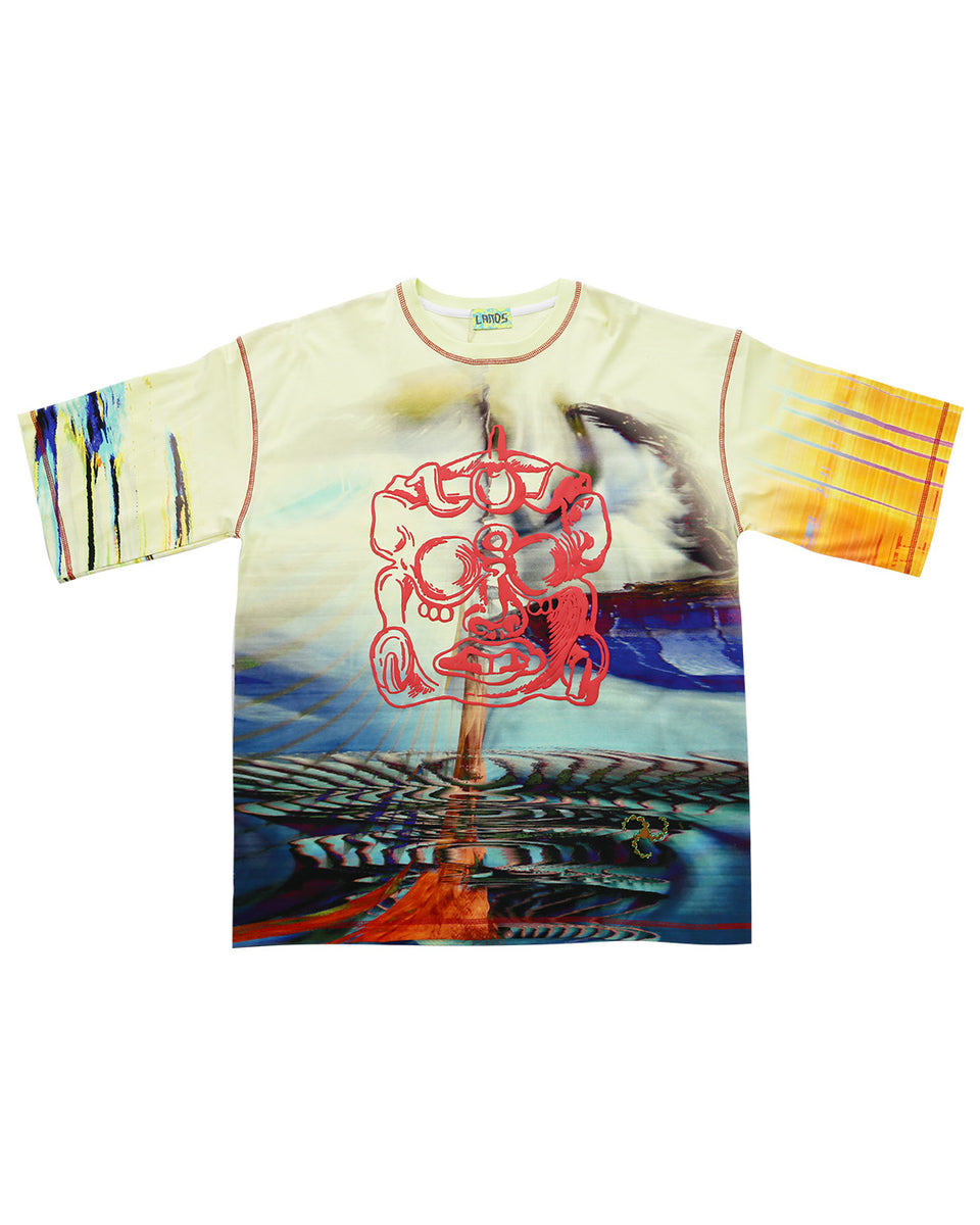 KIM LAUGHTON / キム・ロートン - LANDS T-SHIRT A (MULTI) | RADD LOUNGE