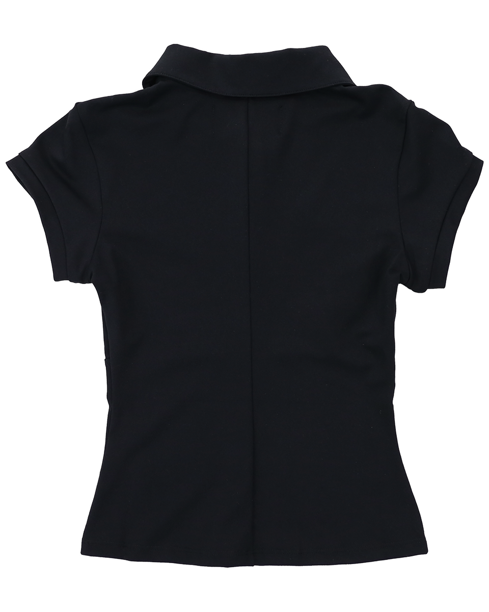 RAGA MALAK / ラーガ・マルク - NURSE POLO (BLACK) | RADD LOUNGE
