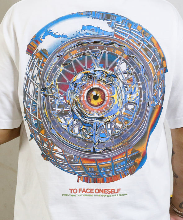 TO FACE ONESELF POCKET T-SHIRT (WHITE)