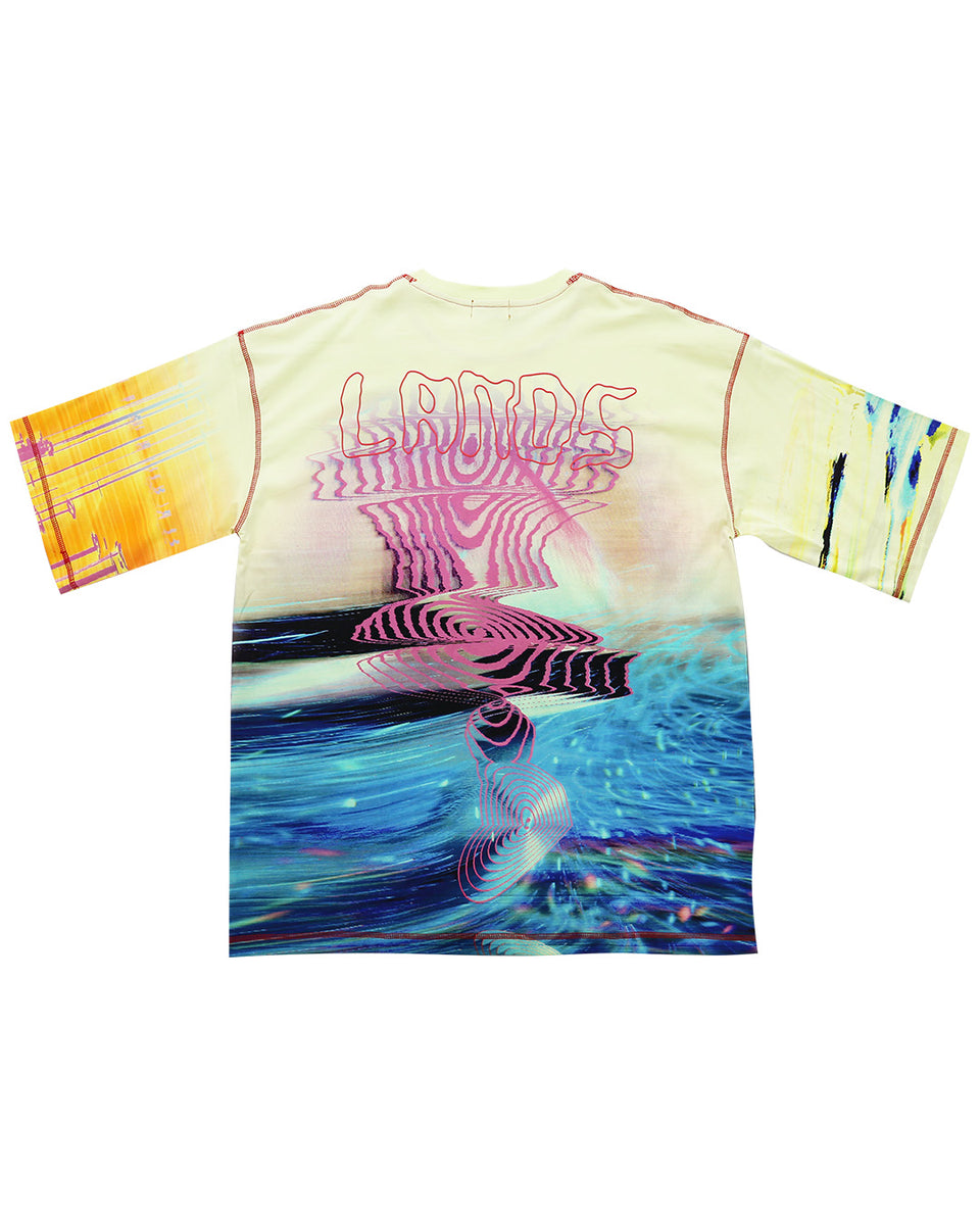 KIM LAUGHTON / キム・ロートン - LANDS T-SHIRT A (MULTI) | RADD LOUNGE
