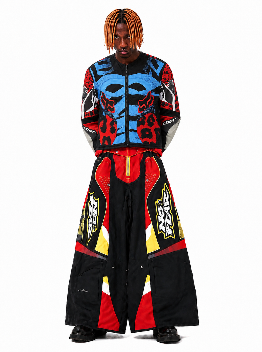 3R. / スリーアール. - ENGINEER JACKET MOTO (BLUE/RED FOX) RADD