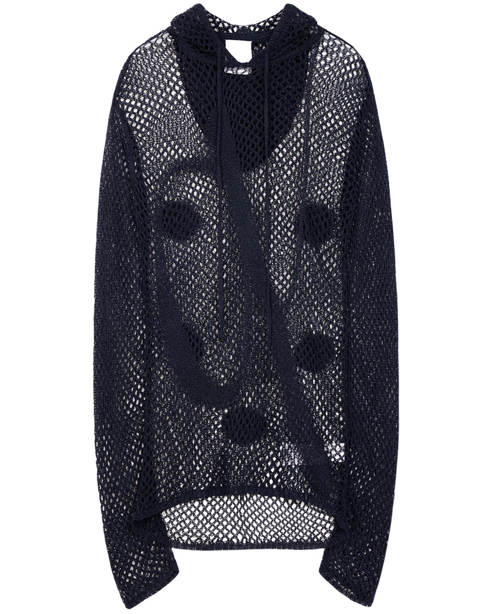 NUTEMPEROR メッシュパーカー NUTEMPEROR / ナットエンペラー - MESH EMBROIDERY HOODIE (NAVY