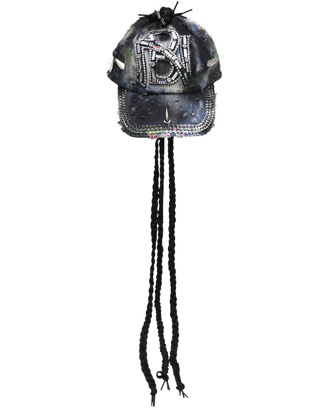 NAZIFA BEGUM キャップ　radd lounge NAZIFA BEGUM / ナジファ・ベガム - JEWEL NB CAP (DENIM/GREEN