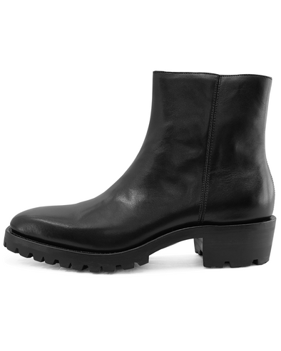 SQUARE TOE ZIPPER BOOTS (BLACK) RADD LOUNGE 限定