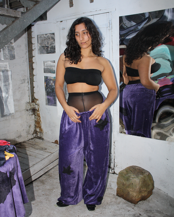 YUMMY MUMMY TRACKPANTS (GRAPE)
