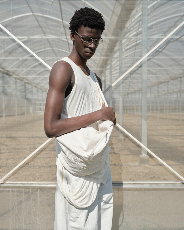 DRAPED TANK TOP (OFF WHITE)