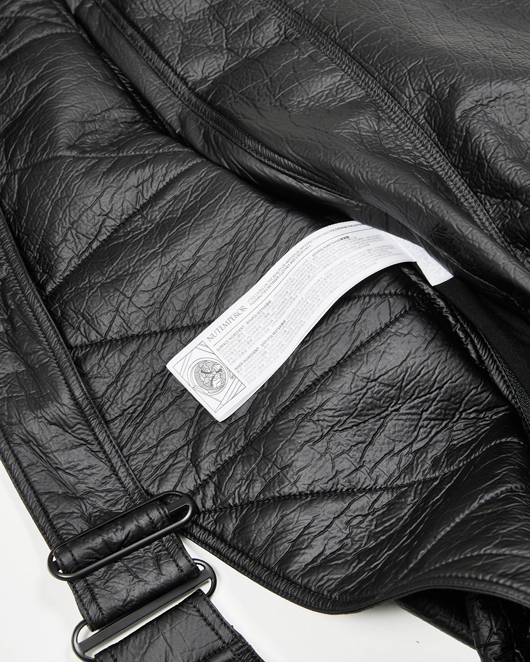 NUTEMPEROR / ナットエンペラー - PU LEATHER BAG (BLACK NUTEMPEROR / ナットエンペラー - PU LEATHER BAG (BLACK