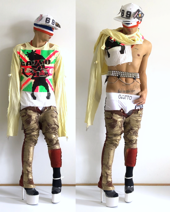 MUSLIN TOP LONGSLEEVE (UNION JACK 1) RADD LOUNGE 限定