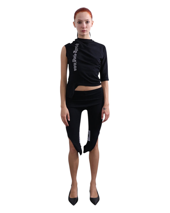 PROTOTYPES / プロトタイプス - SIDEWAYS T-SHIRT (BLACK)| RADD LOUNGE