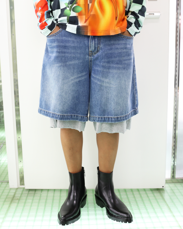 POINTED TOE ZIPPER BOOTS (BLACK) RADD LOUNGE 限定
