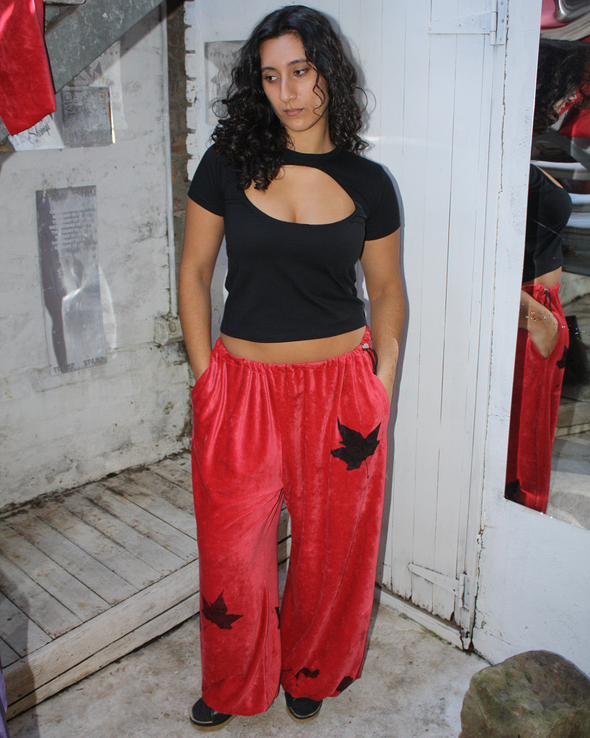 YUMMY MUMMY TRACKPANTS (RED)