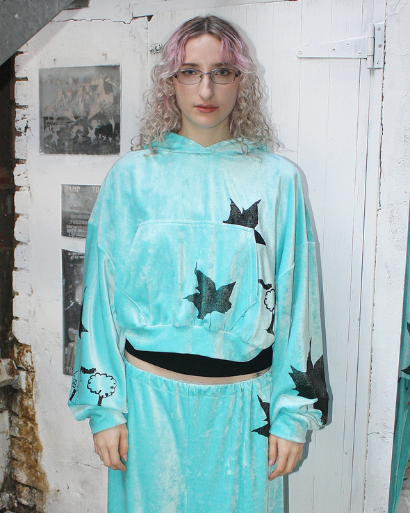 YUMMY MUMMY HOODIES (AQUA)
