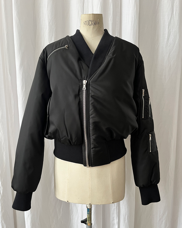 KIMONO FLIGHT JACKET (BLACK) RADD LOUNGE LIMITED
