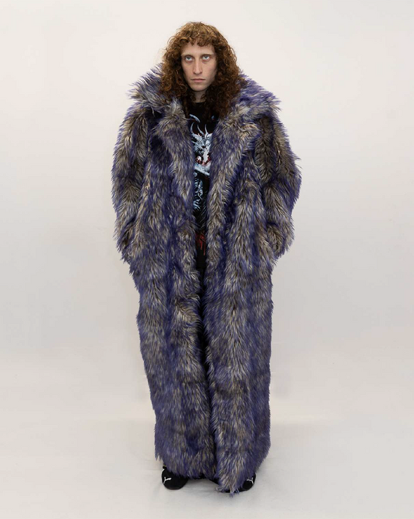 THE LADY MARY COAT (BROWN/PURPLE)