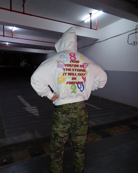 IN THE STORM ZIP HOODIE (GREY) RADD LOUNGE 限定