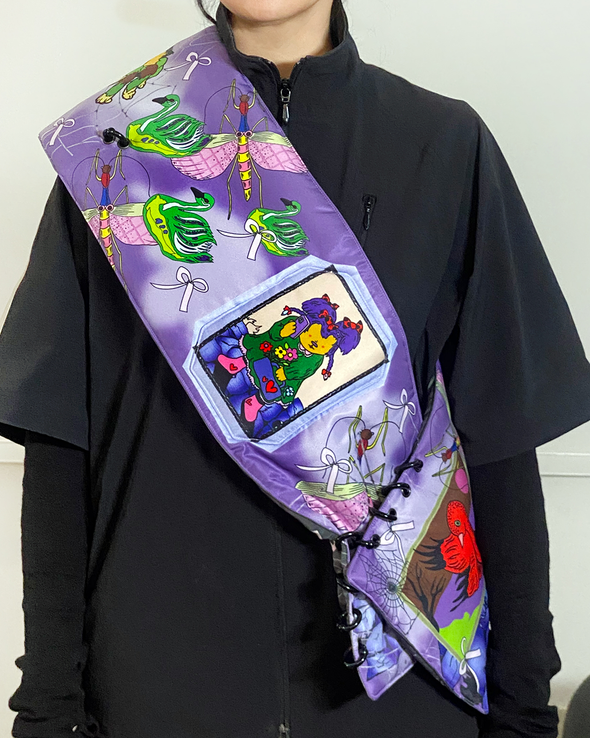 SCARFTURE PADDED SCARF (PURPLE)