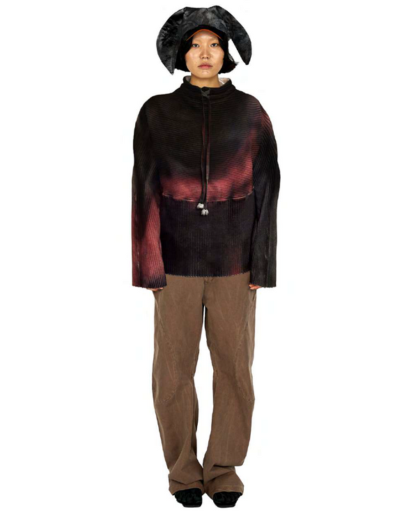 GAMBESON RIBBED LONGSLEEVE (BROWN/MULTI)