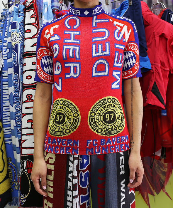 FOOTBALL SCARF TOP (RED)