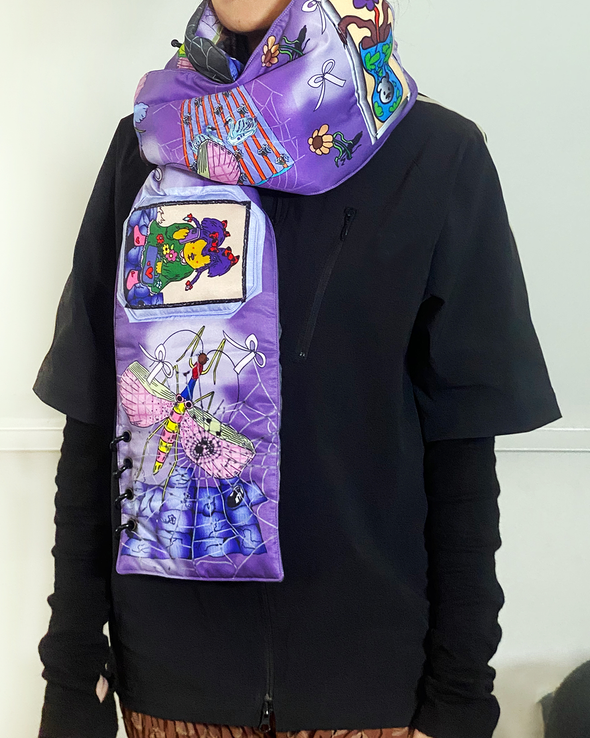 SCARFTURE PADDED SCARF (PURPLE)