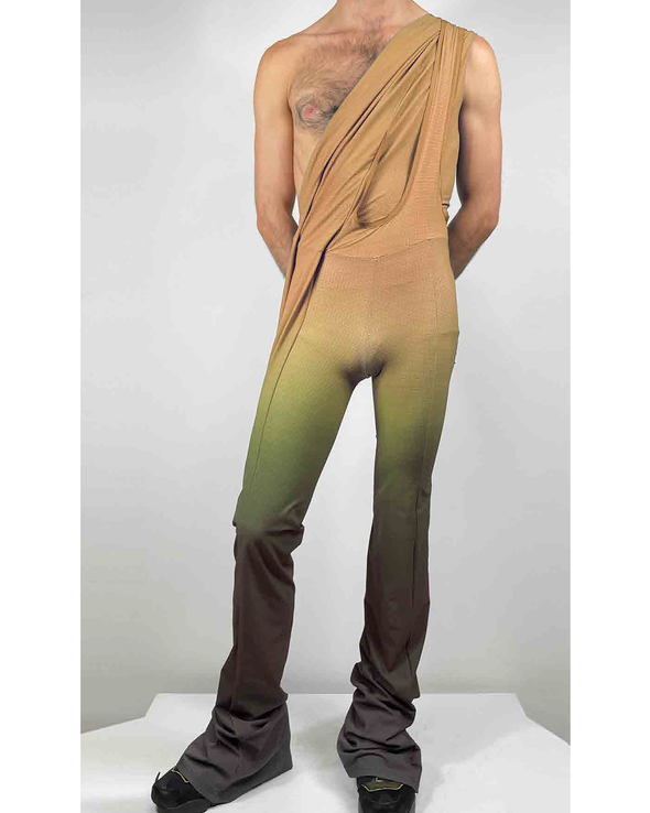 WRAPED JUMPSUIT (BEIGE) RADD LOUNGE 限定