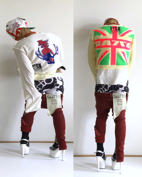 MUSLIN TOP LONGSLEEVE (UNION JACK 1) RADD LOUNGE 限定