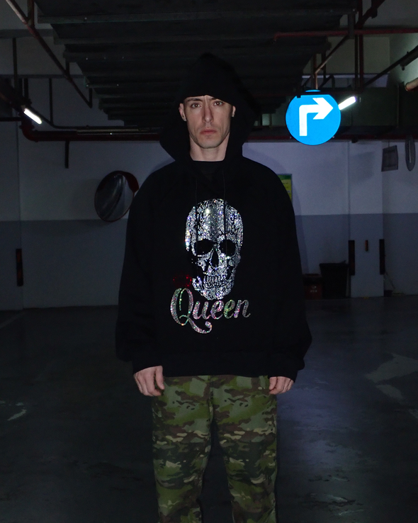 DEATH QUEEN HOODIE (BLACK) RADD LOUNGE 限定