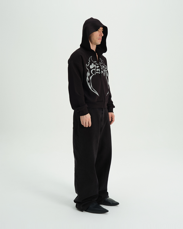 FEAR ZIP HOODIE (BLACK) RADD LOUNGE 限定