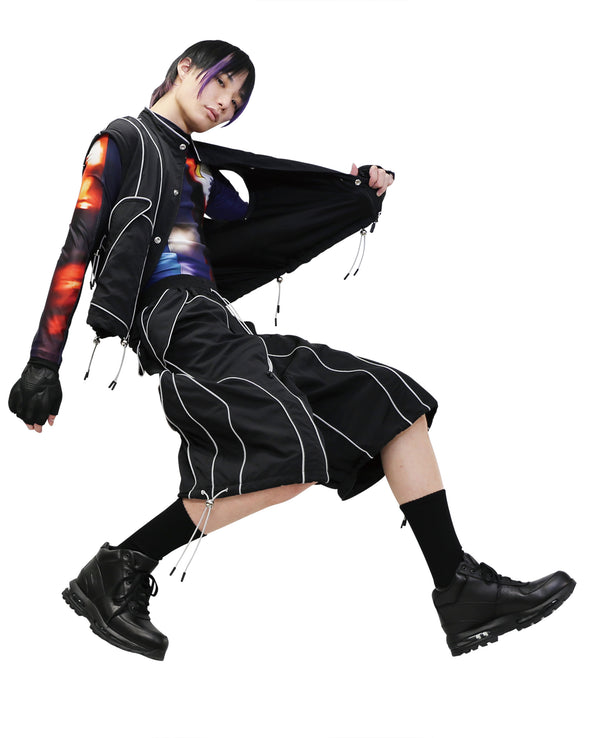 SYNTHESIS - REFLECTOR PUZZLE PANTS (BLACK)