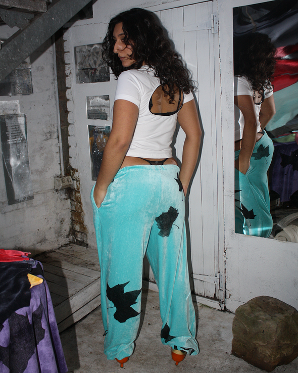 YUMMY MUMMY TRACKPANTS (AQUA)
