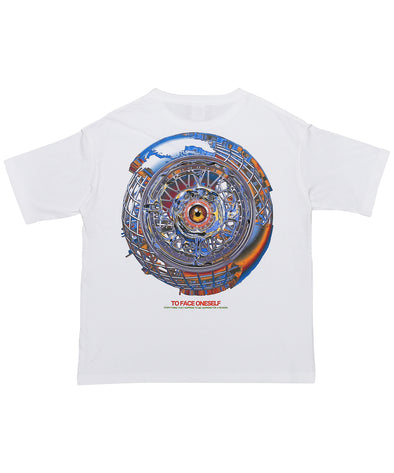 SYNTHESIS - TO FACE ONESELF POCKET T-SHIRT (WHITE)