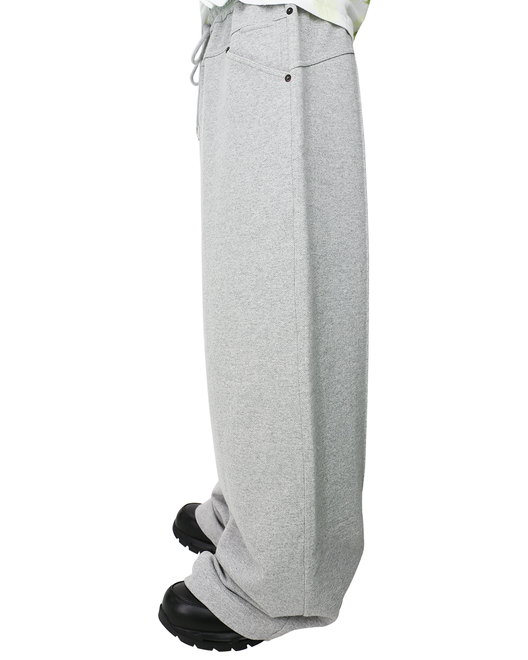 NUTEMPEROR スウェットパンツ NUTEMPEROR / ナットエンペラー - WIDE SWEAT PANTS (GREY