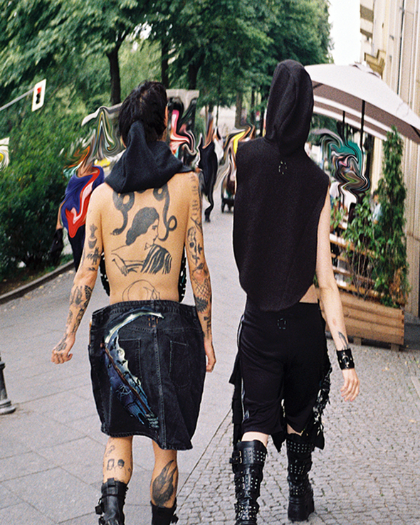SKULL LONG SKIRT 1 (BLACK) RADD LOUNGE LIMITED
