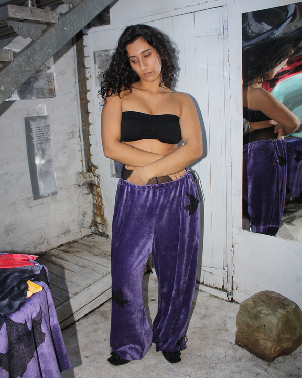 YUMMY MUMMY TRACKPANTS (GRAPE)