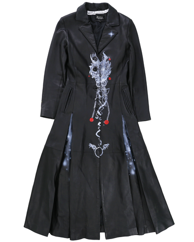 LONG LEATHER COAT (BLACK) RADD LOUNGE 限定