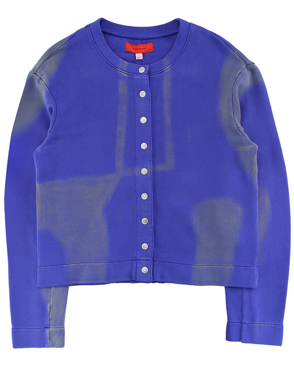ECKHAUS LATTA / エコーズ・ラッタ - SNAP CARDIGAN (FJORD) | RADD LOUNGE