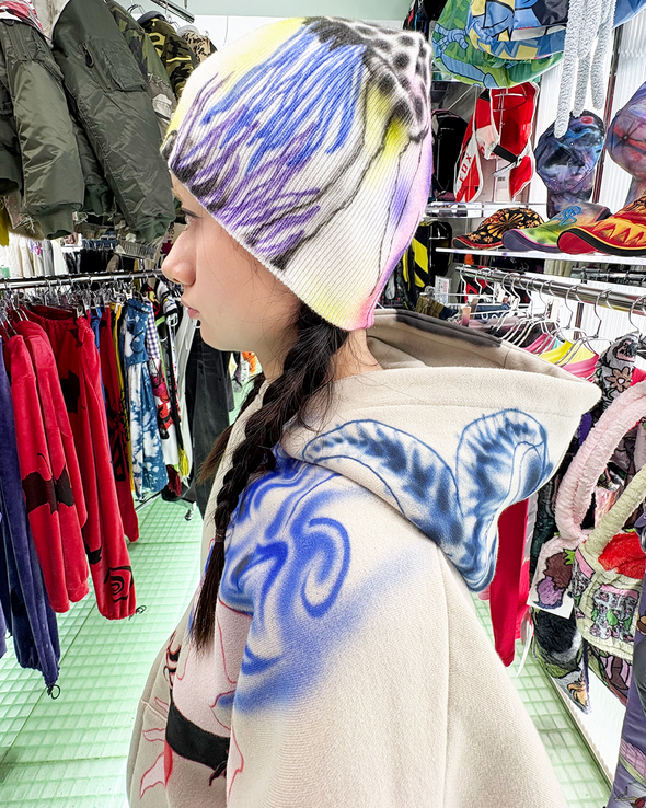 DEEPSEA BEANIE 2 (YELLOW/PURPLE) RADD LOUNGE 限定
