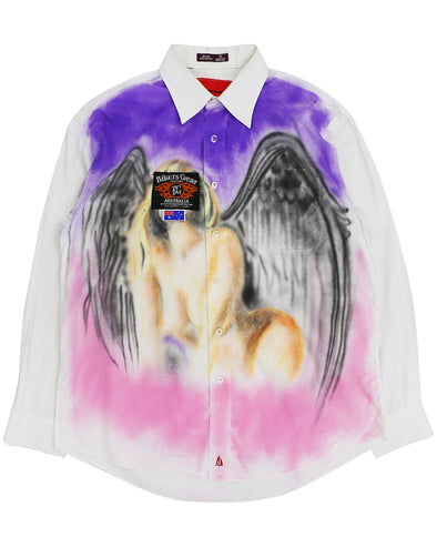 AIRBRUSHED ON WHITE SHIRT (ANGEL) RADD LOUNGE Exclusive