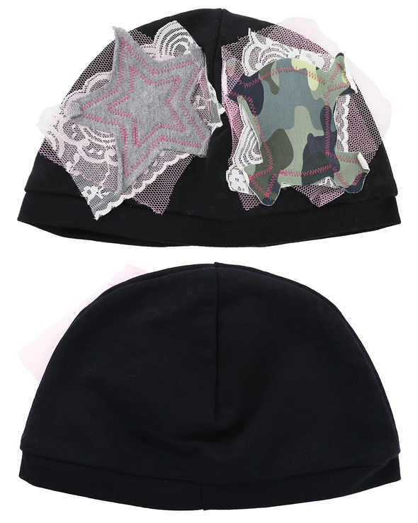 STAR SKULL BEANIE (BLACK) RADD LOUNGE 限定