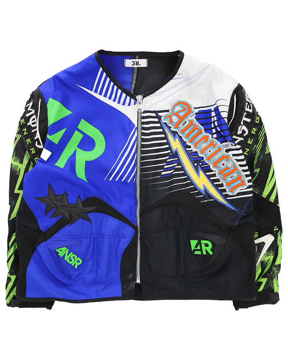 ENGINEER JACKET MOTO (BLUE/GREEN) RADD LOUNGE 限定