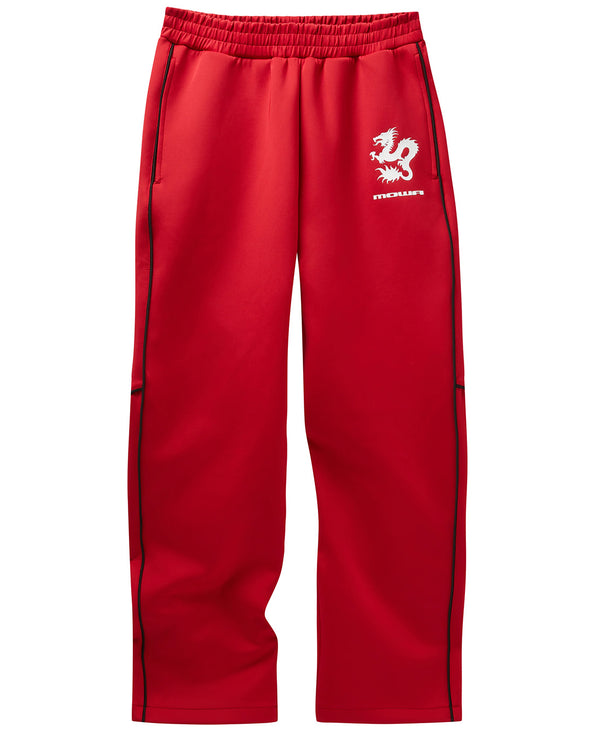 ​【定価3.4万】ダンスウィズドラゴン 豪華刺繍 ストレッチパンツ 4 XL 赤 MOWALOLA / モワローラ - ZUSHI TRACK PANTS (RED) | RADD LOUNGE